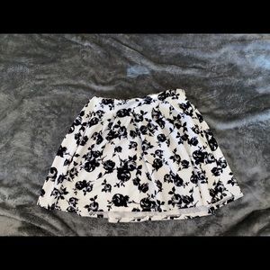 Black and white skirt